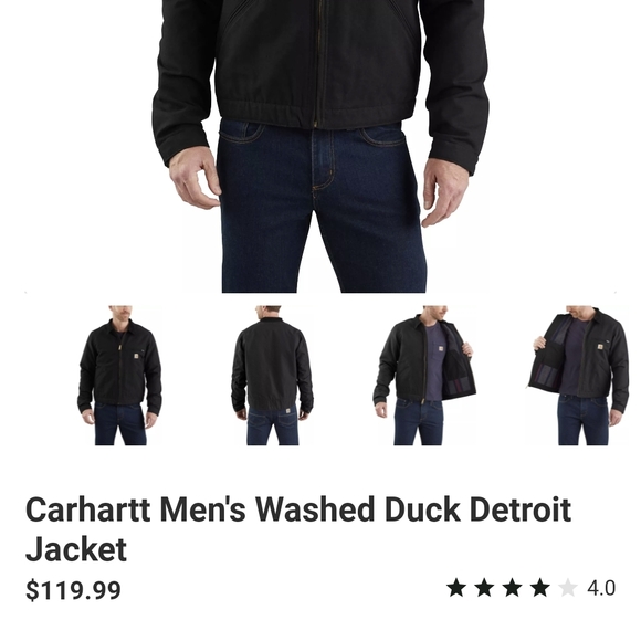Carhartt Men's Black Jacket - Picture 4 of 12